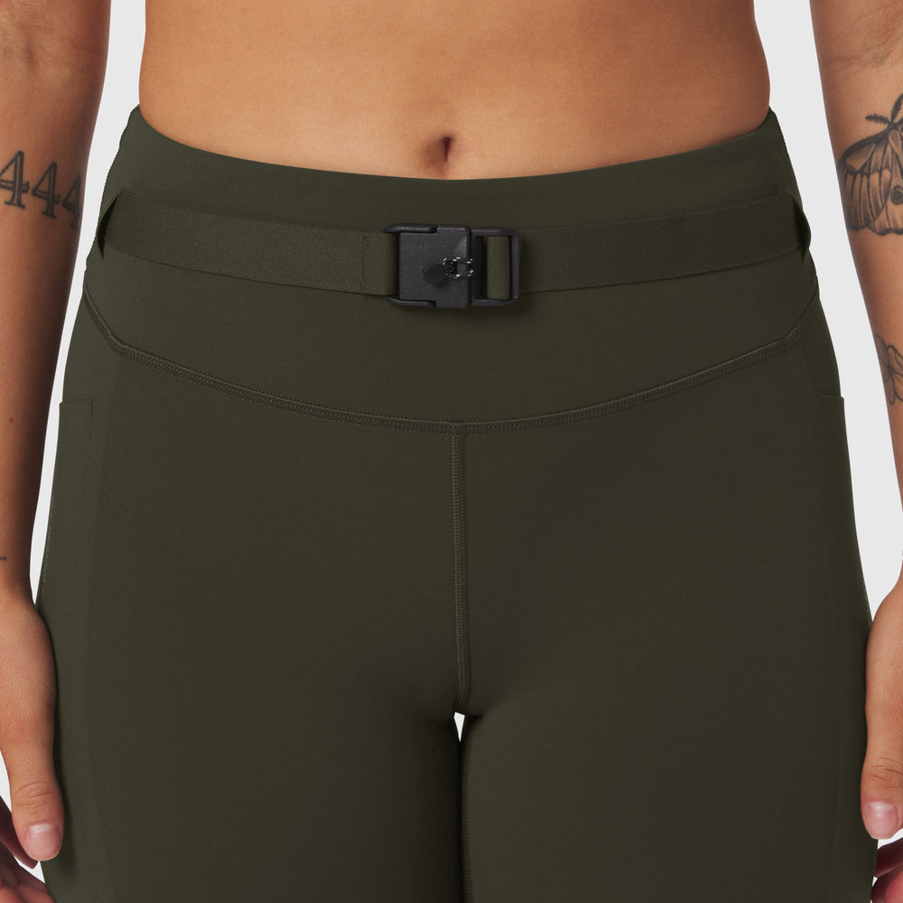 W030. LYCRA® 3-in-1 Legging - Olive