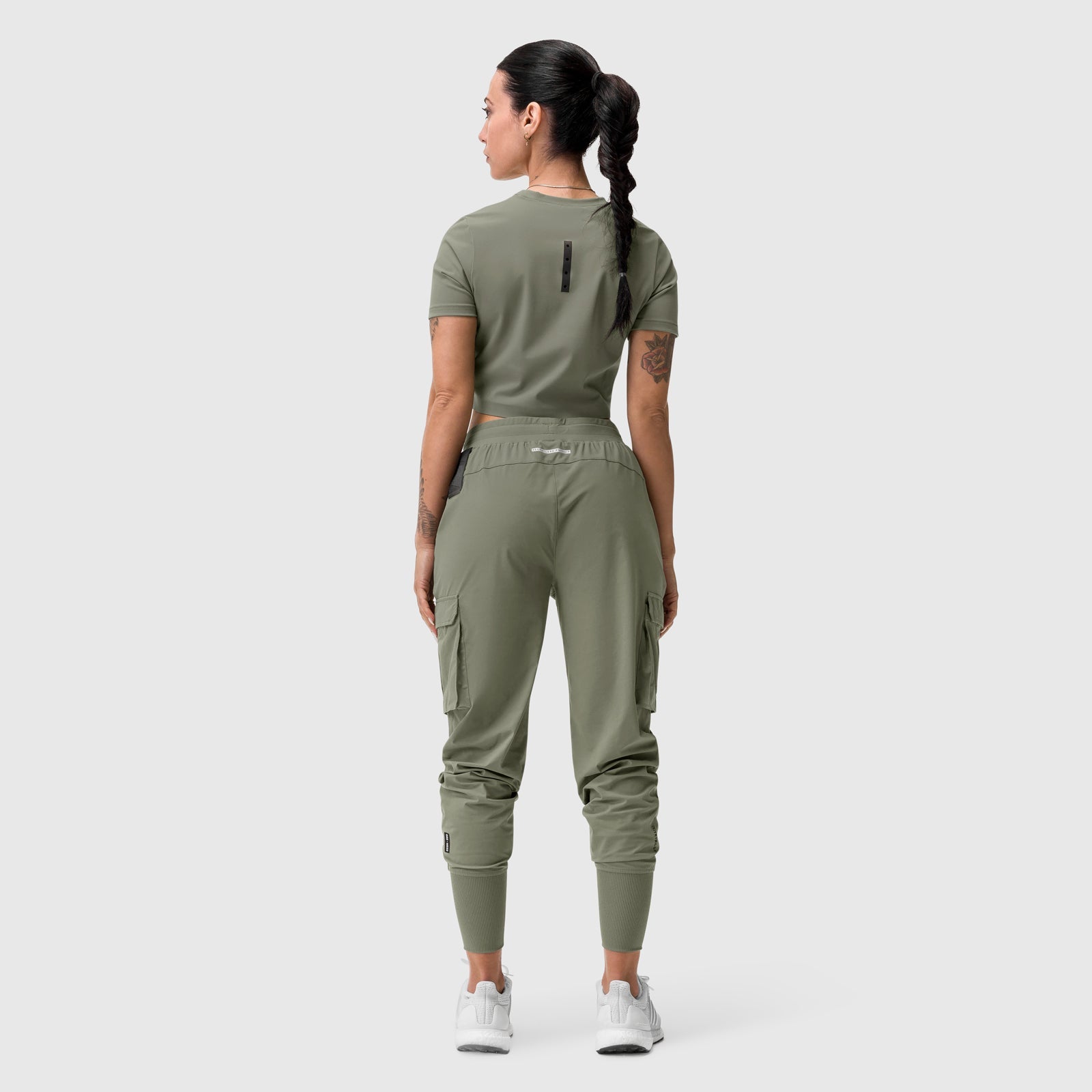 W032. Tetra-Lite® Cargo High Rib Jogger - Sage