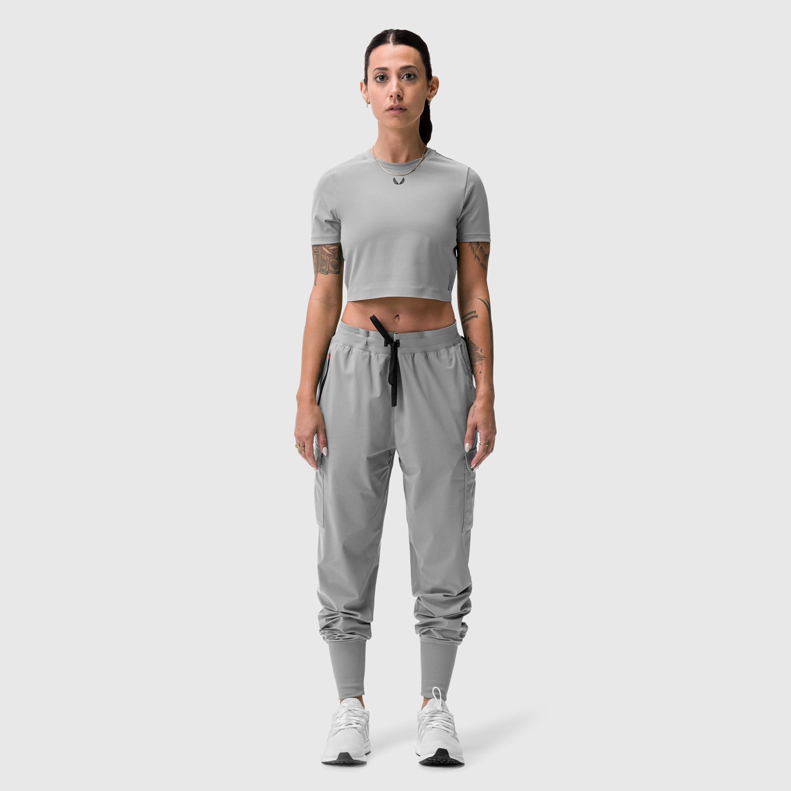 W032. Tetra-Lite® Cargo High Rib Jogger - Slate Grey