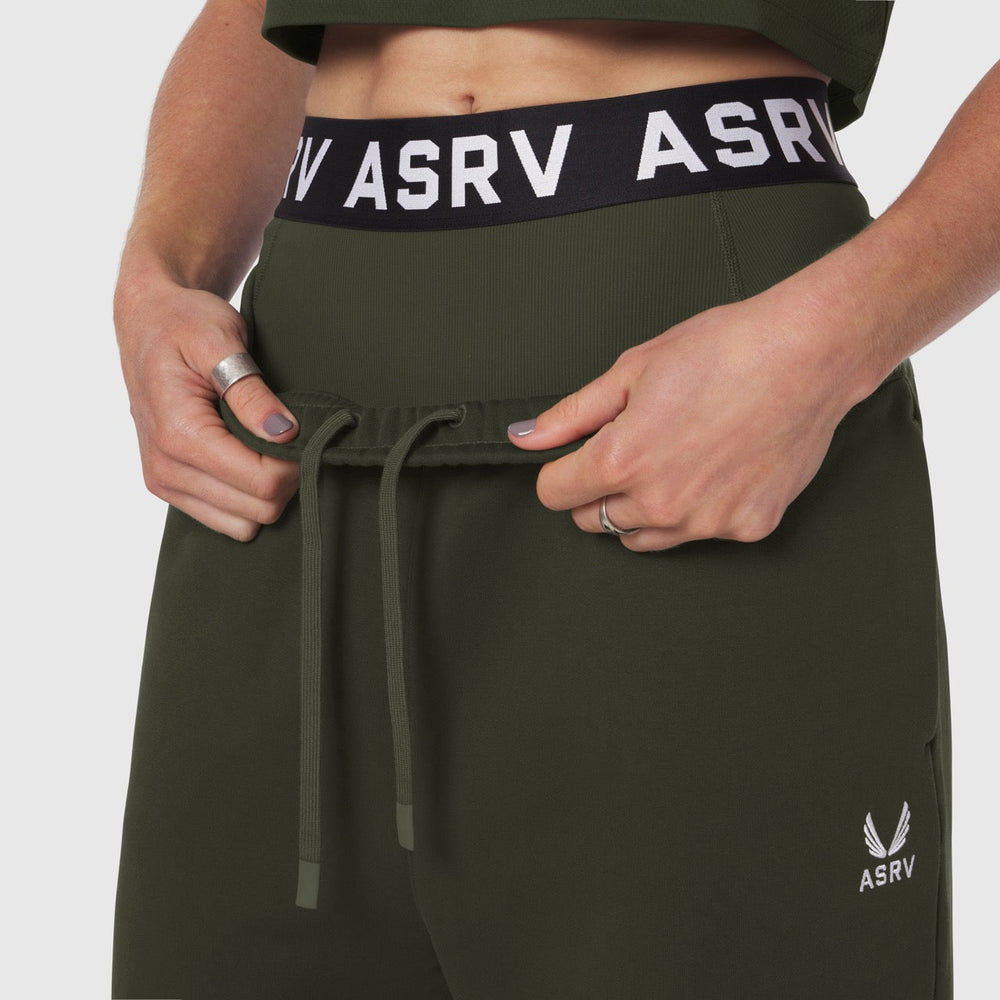 W034. Sorona® Terry Straight Leg Sweats - Olive