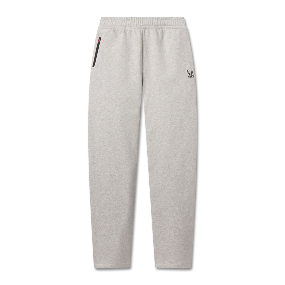 W034. Sorona® Terry Straight Leg Sweats - Heather Grey
