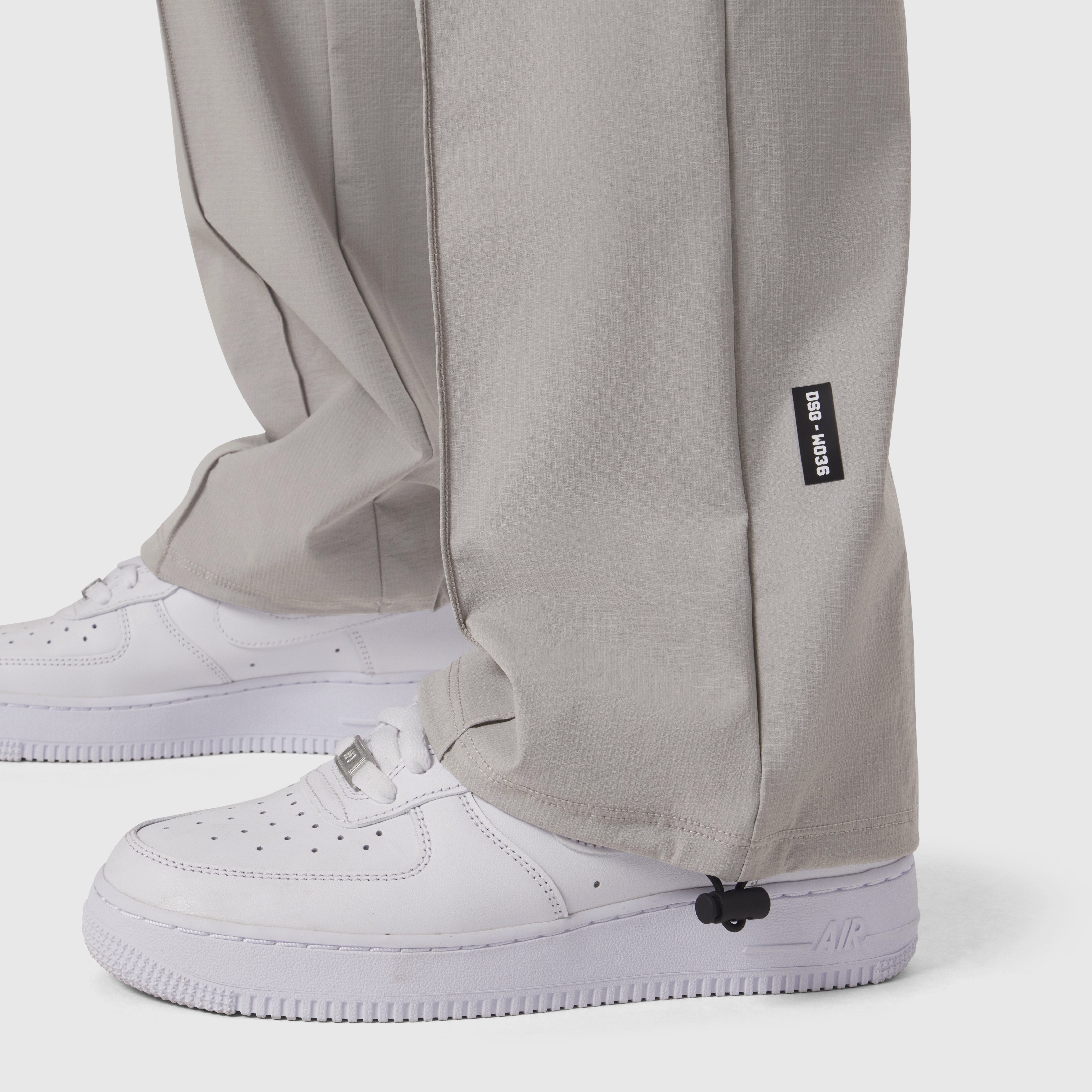 W036. Ripstop Relaxed Track Pant - Slate Grey