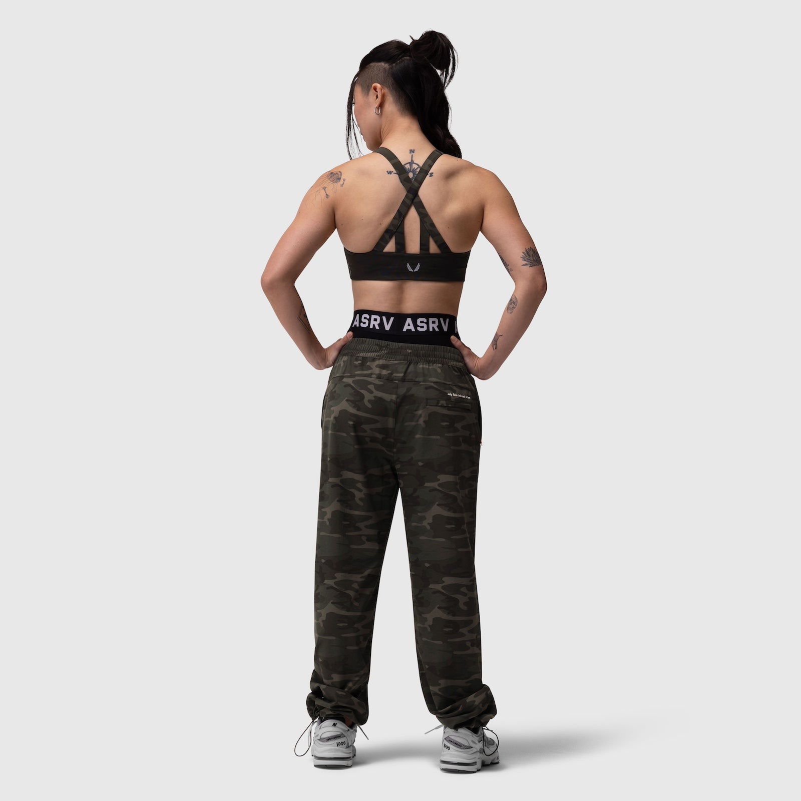 W036. Ripstop Relaxed Track Pant - Dark Camo
