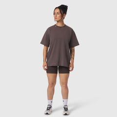 1102. Distressed Relaxed Tee - Dark Earth