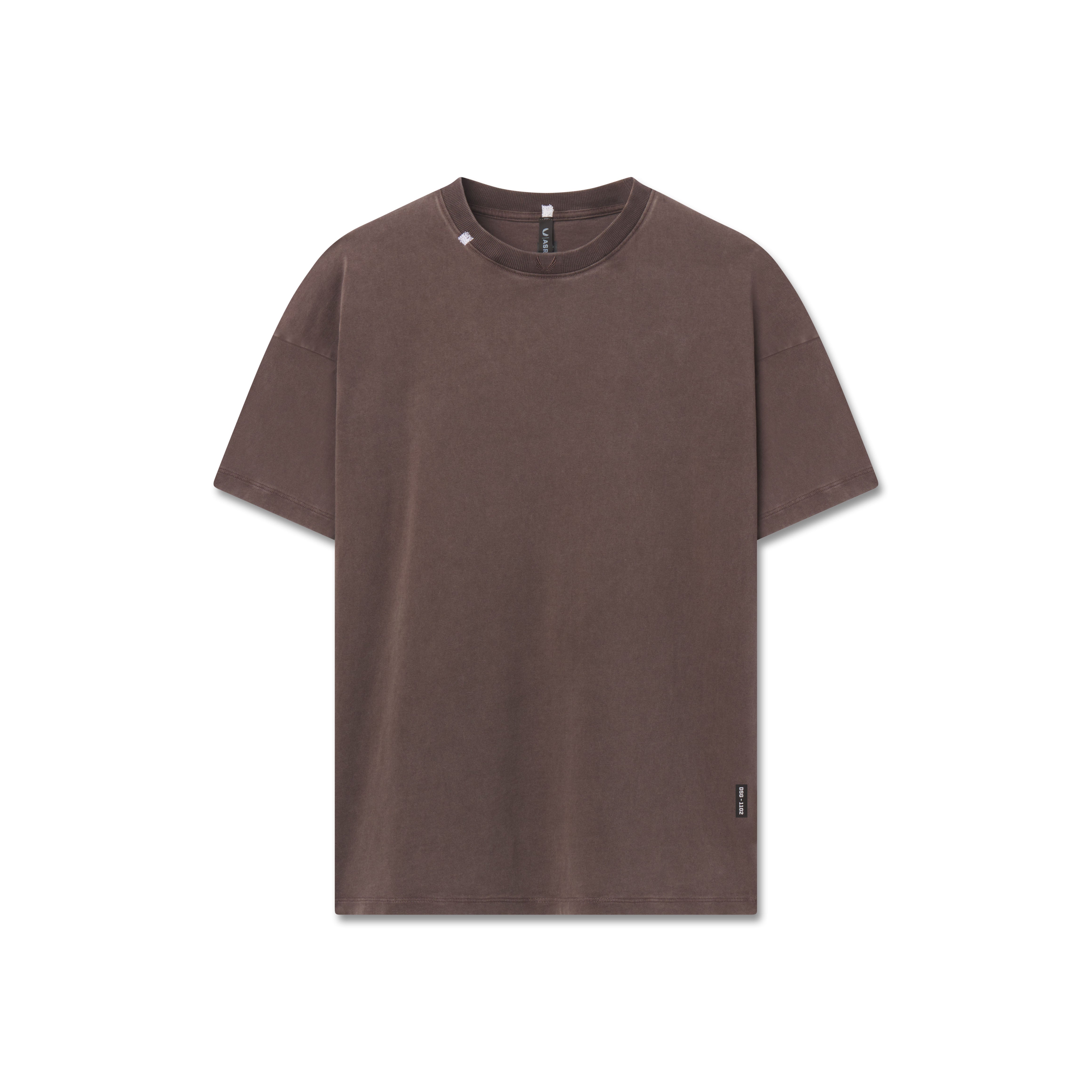 1102. Distressed Relaxed Tee - Dark Earth