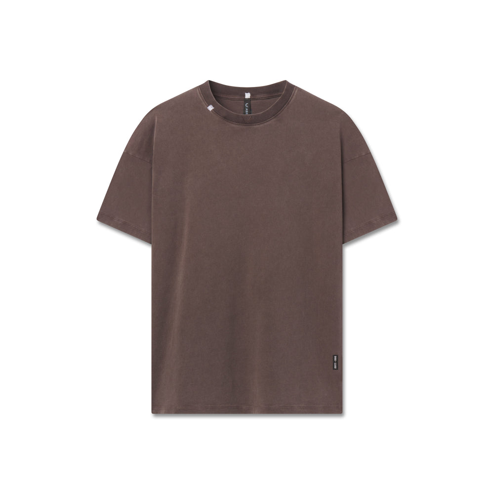 1102. Distressed Relaxed Tee - Dark Earth