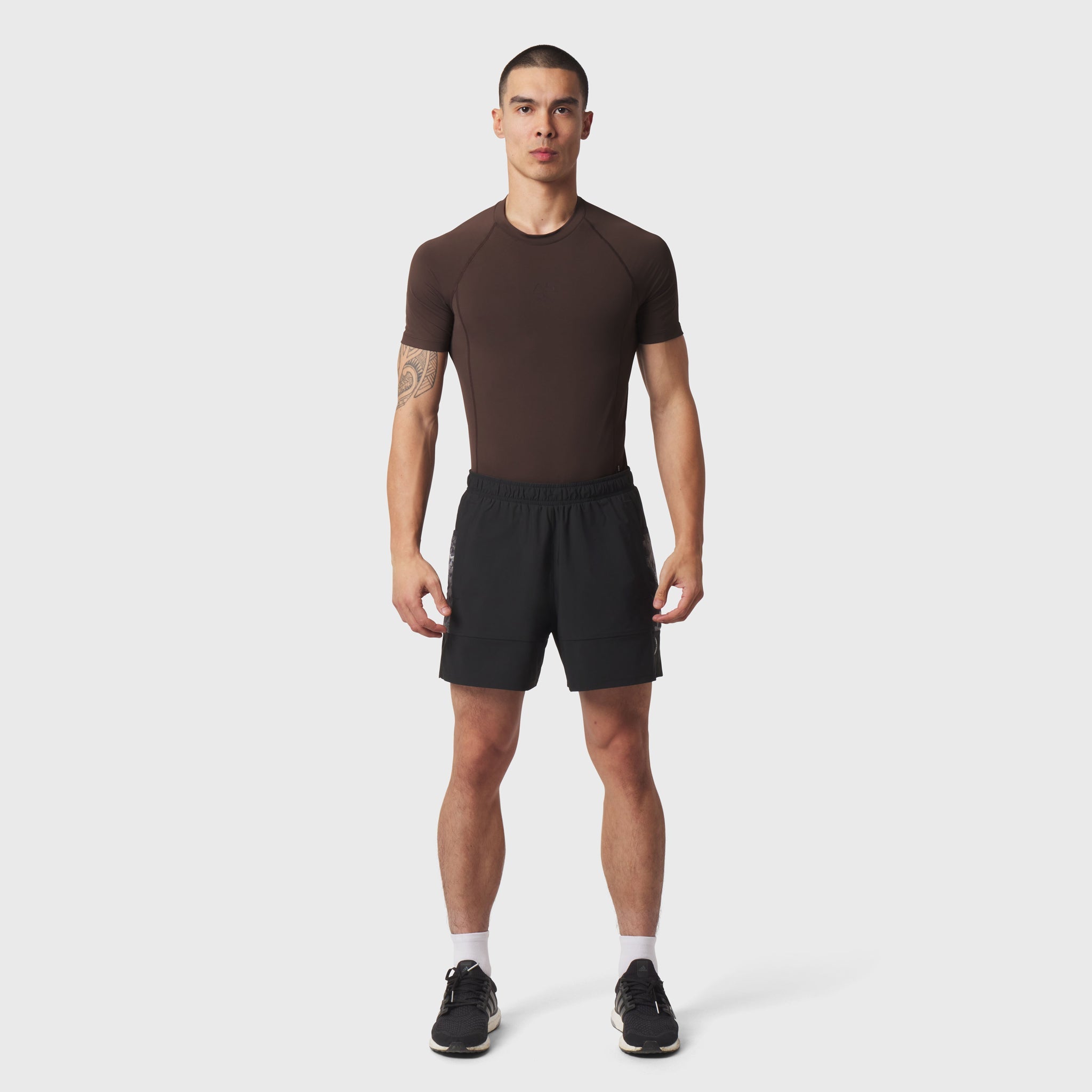 1164. LYCRA® ADAPTIV Baselayer Shortsleeve - Dark Earth