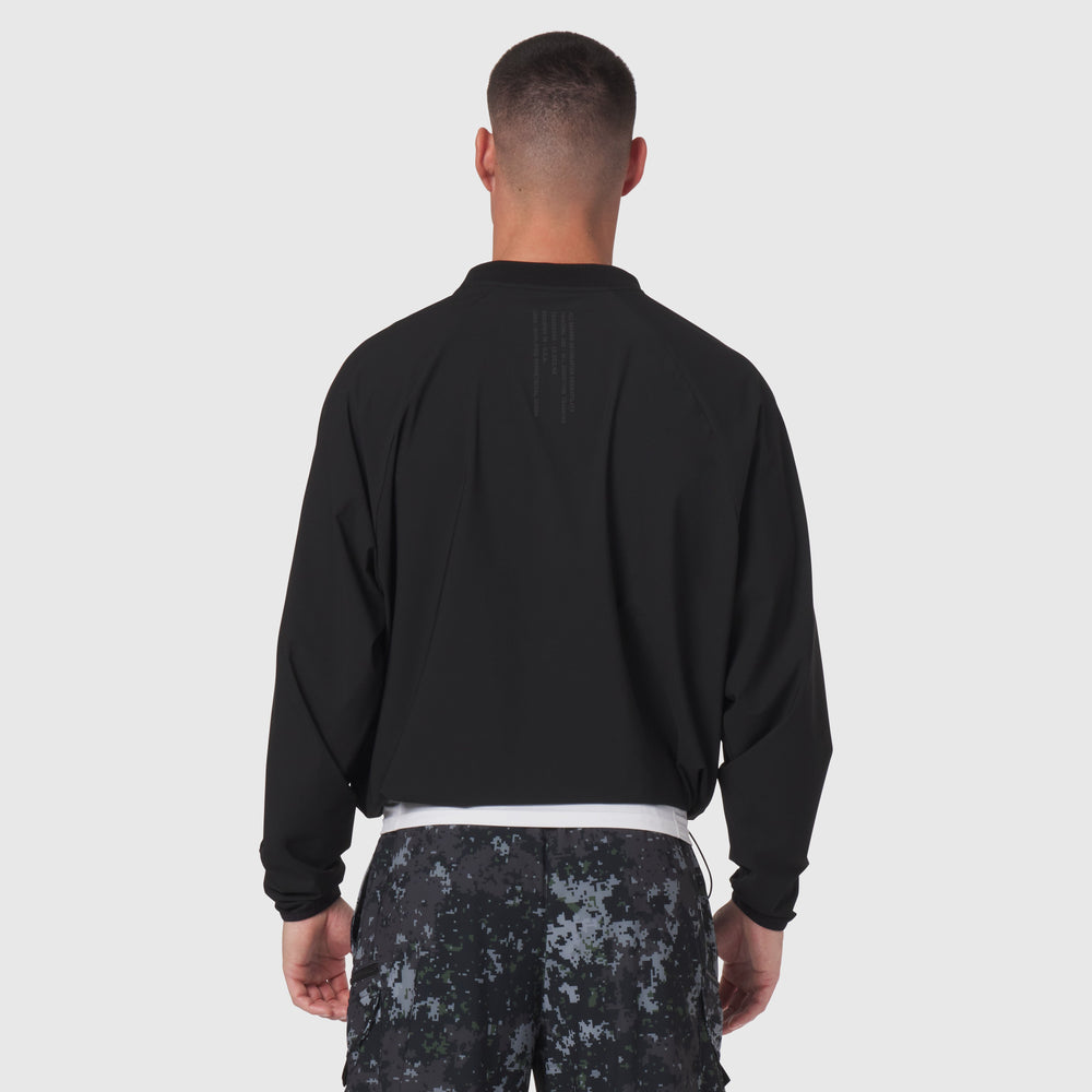 1141. Tetra-Lite® Blade Collar Zip Jacket - Black