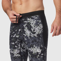 1146. Lycra® Ribbed Running Tight - Pixel Camo
