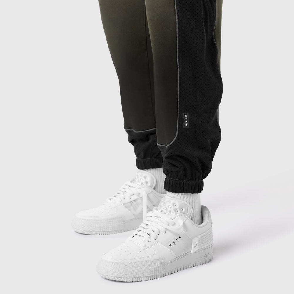 1120. Tech-Terry™ Mesh Panel Sweats - Olive "Blade TD"