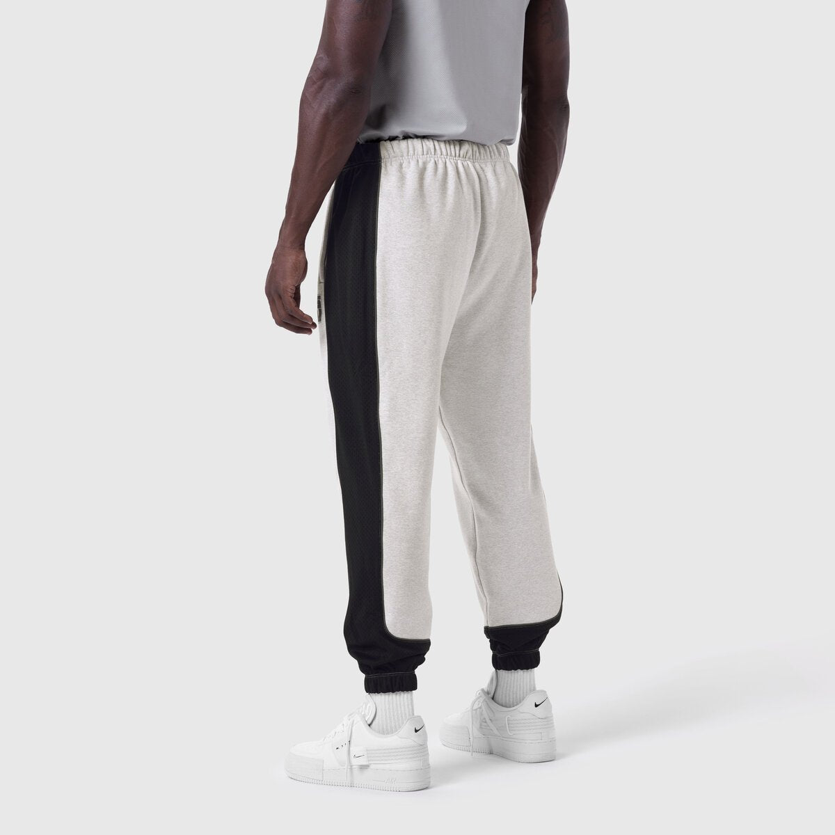 1120. Tech-Terry™ Mesh Panel Sweats - Heather Grey "Blade TD"