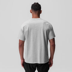 0797. Tech Essential™ Relaxed Tee - Heather Grey "Global"