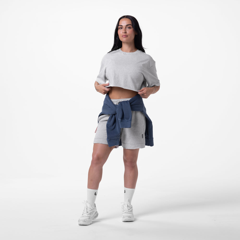 0921. Tech Essential™ Sweat Short - Heather Grey