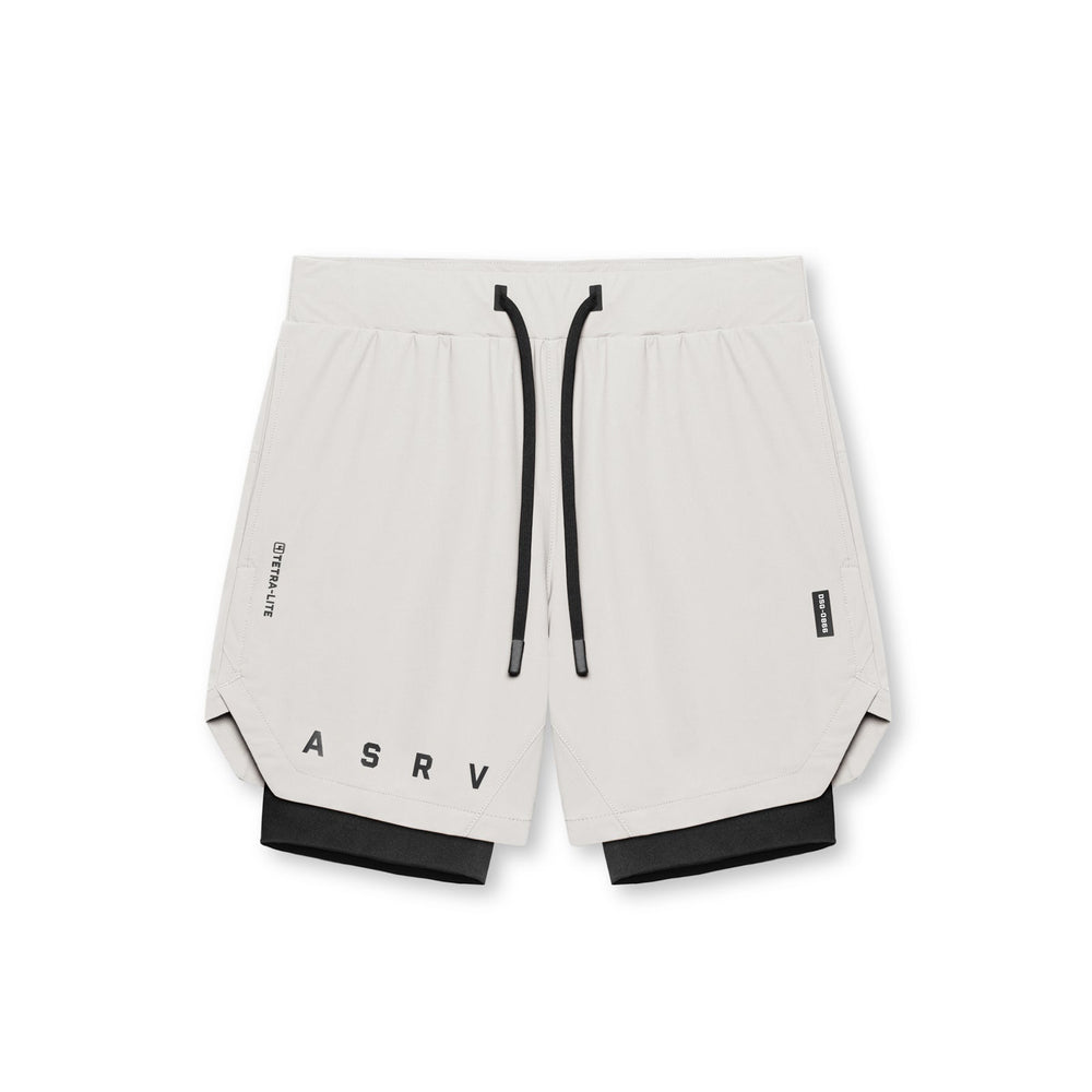 0866. Tetra-Lite® 7" Liner Short - Stone "ASRV"/Black