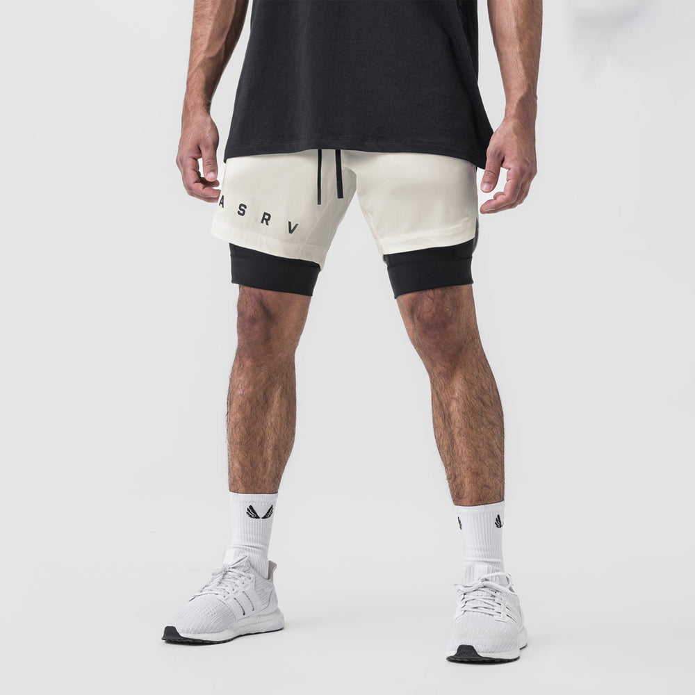 0866. Tetra-Lite® 7" Liner Short - Stone "ASRV"/Black