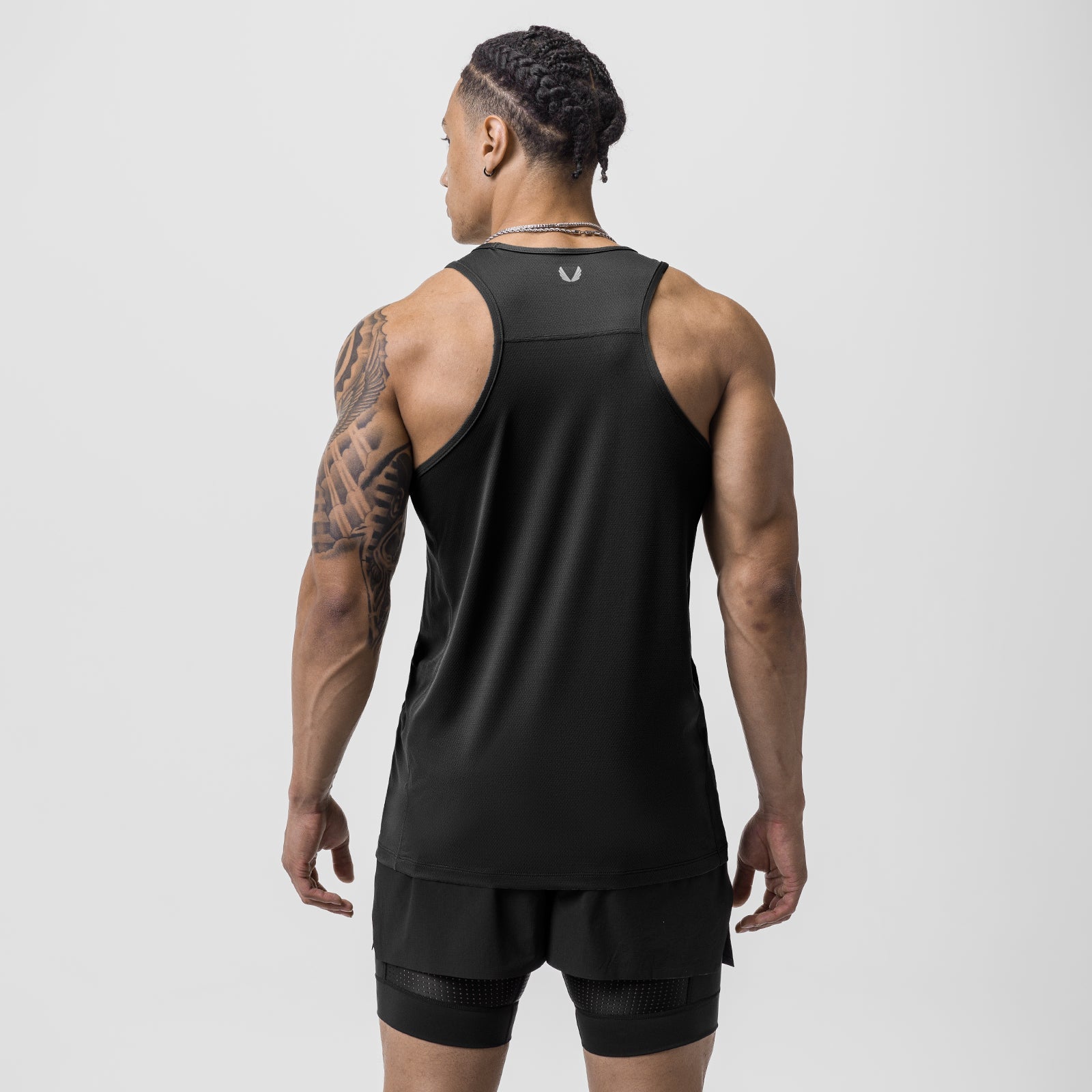 0754. AeroSilver® Training Singlet - Black "RP"