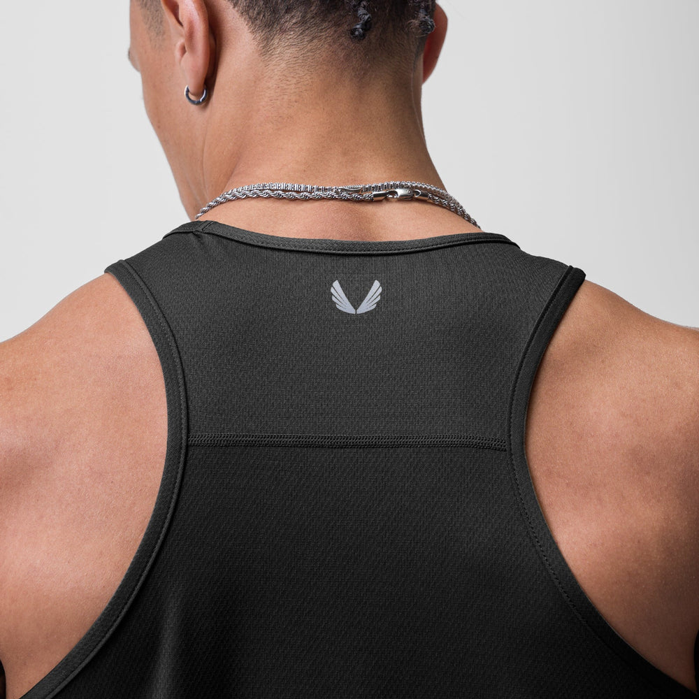 0754. AeroSilver® Training Singlet - Black "RP"