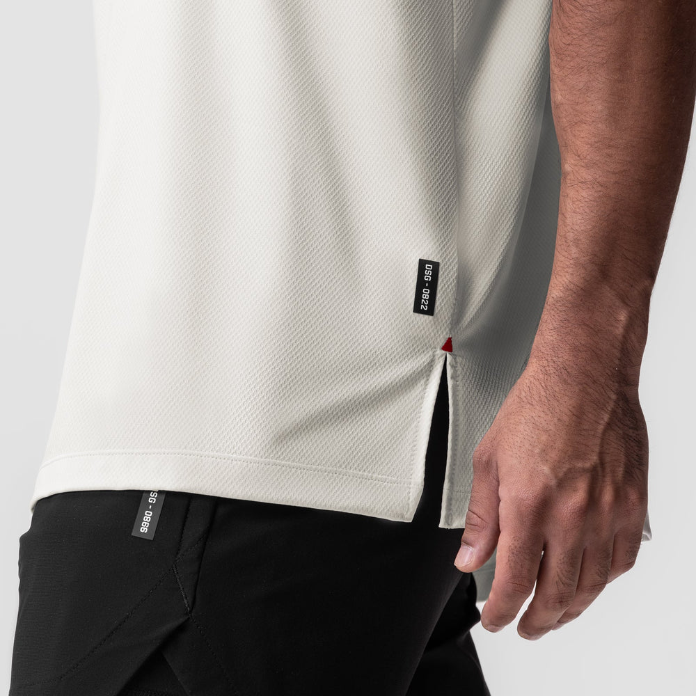 0822. AeroSilver® Oversized Tee - Ivory Cream
