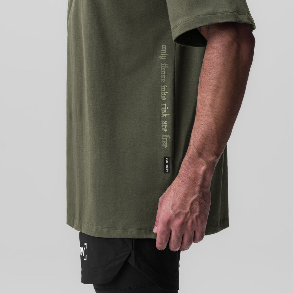 0824. Supima® Oversized Tee - Olive