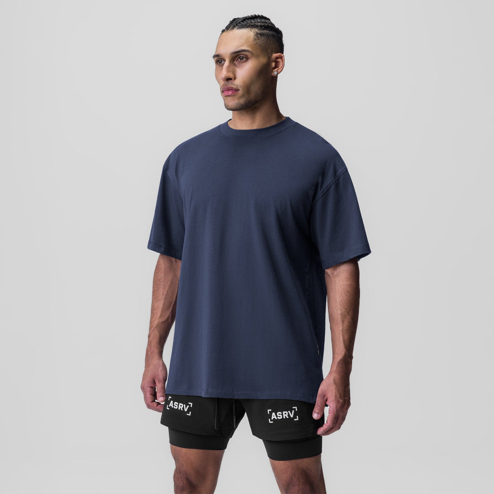0824. Supima® Oversized Tee - Navy