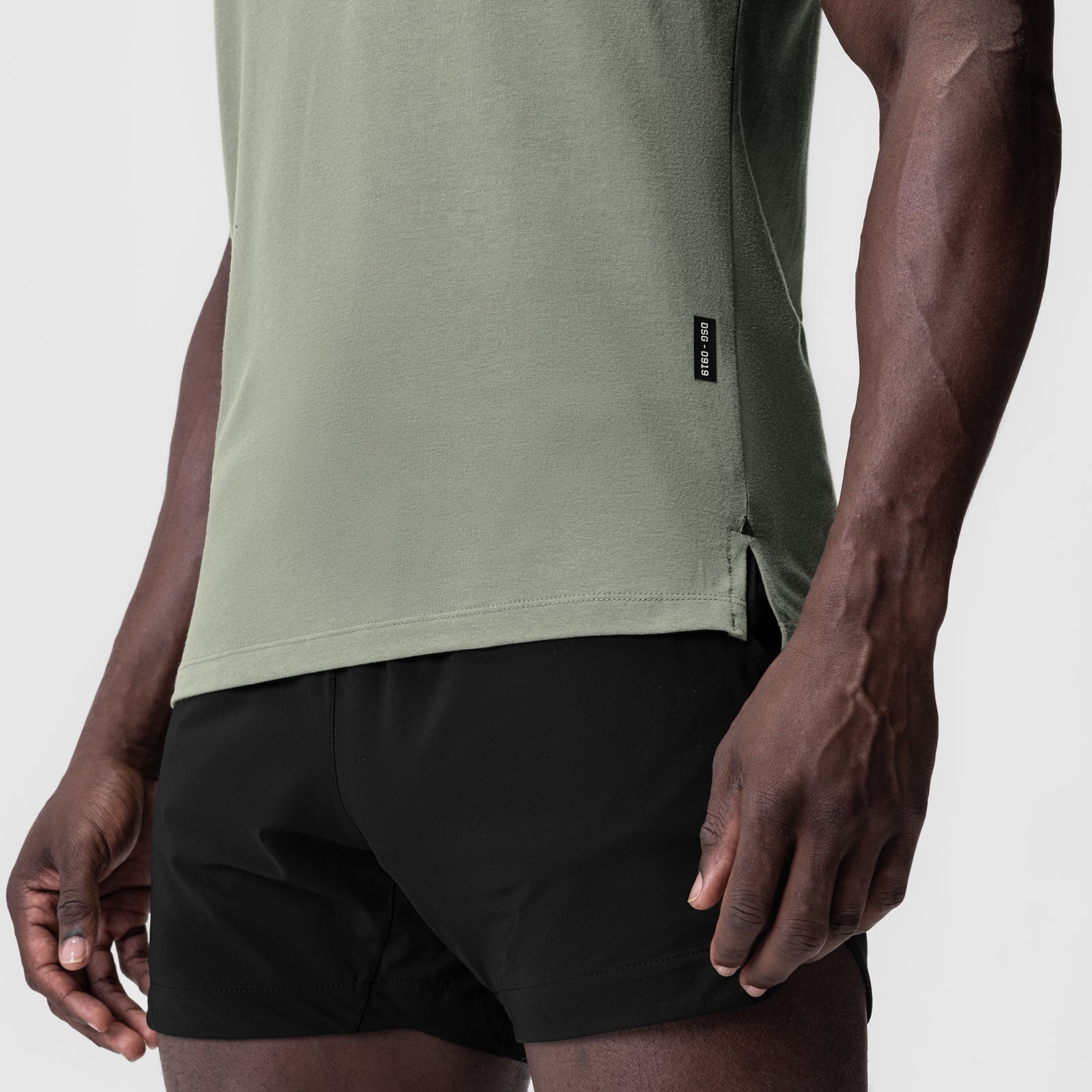 0919. Supima® Fitted Tee - Sage
