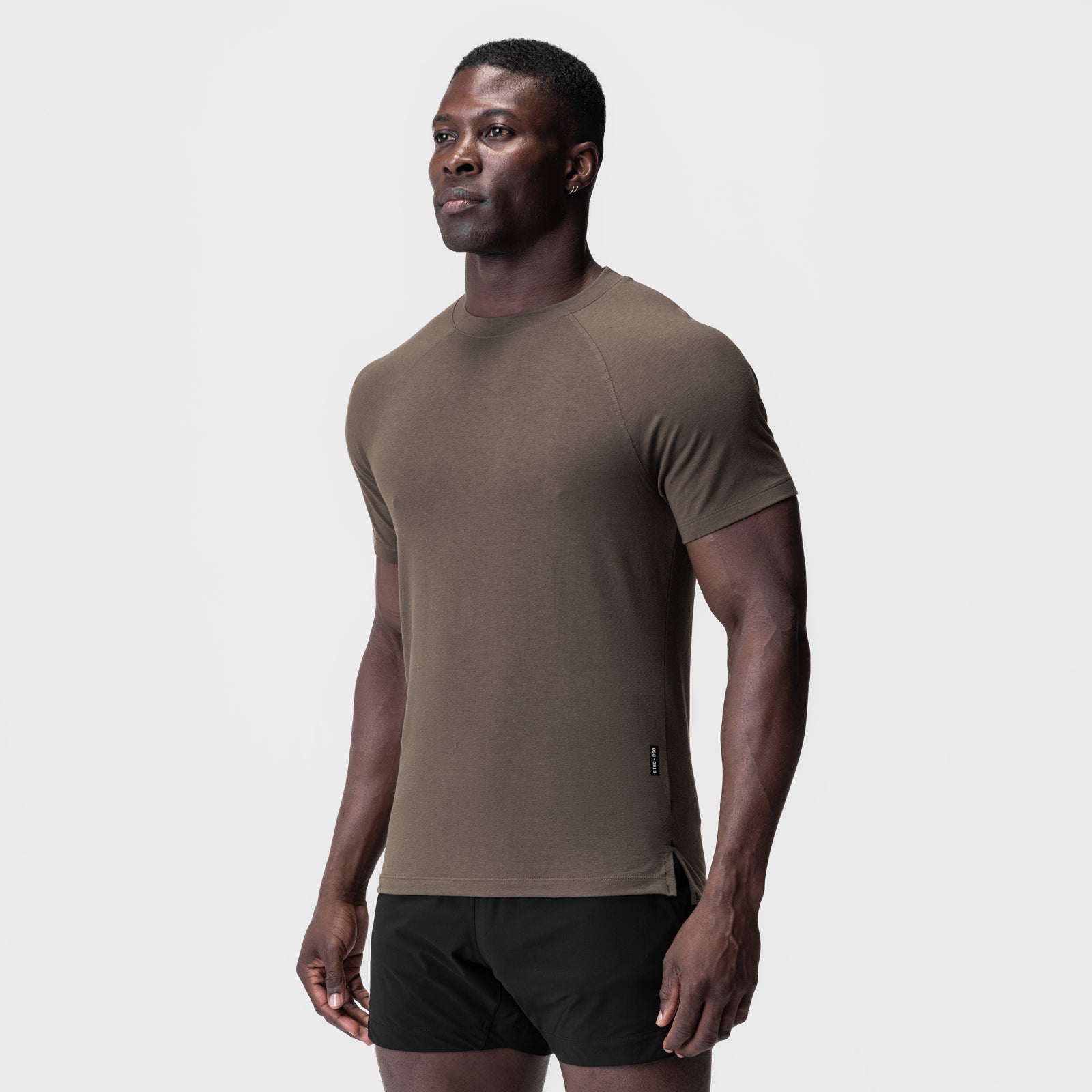 0919. Supima® Fitted Tee - Deep Taupe