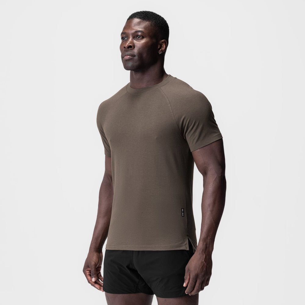 0919. Supima® Fitted Tee - Deep Taupe