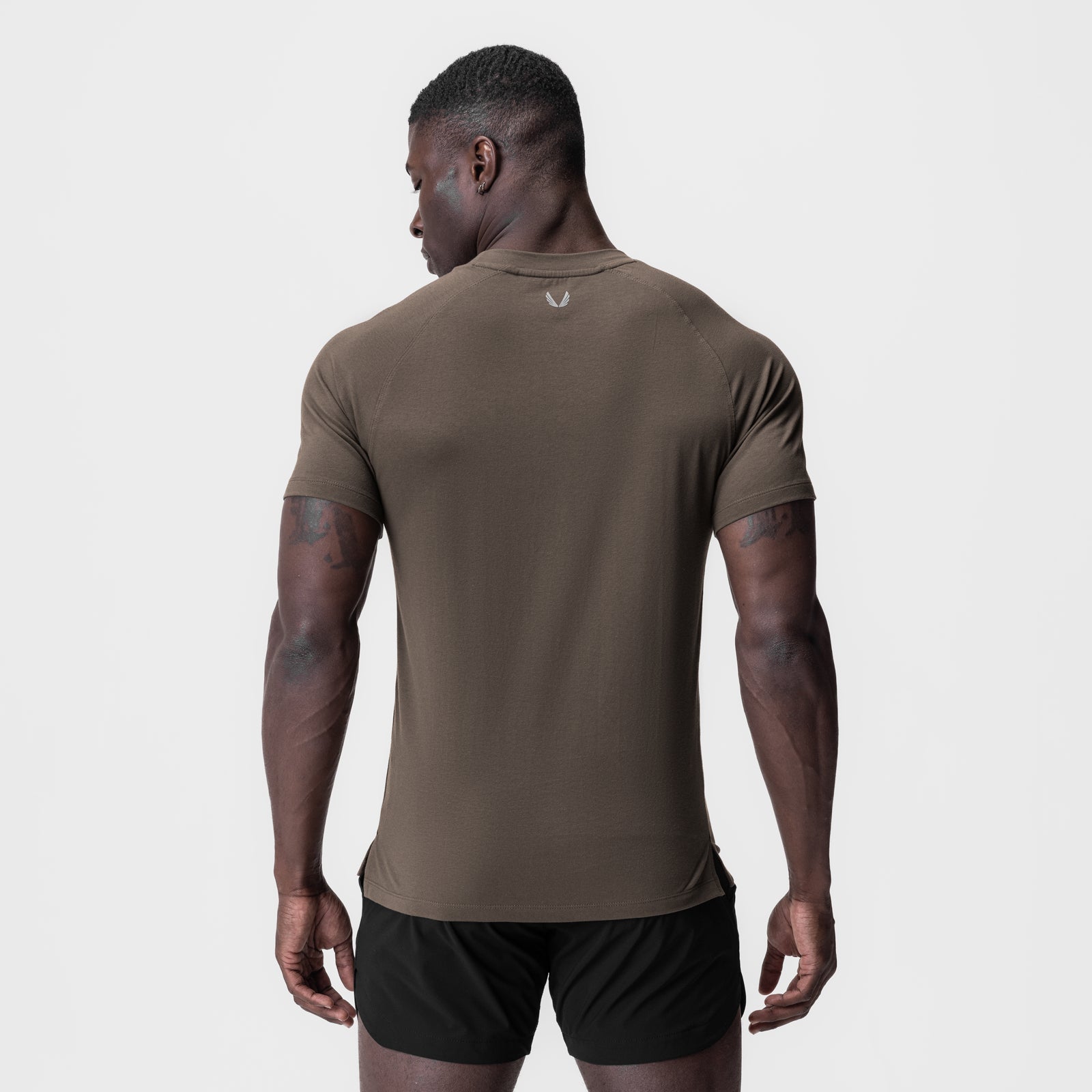 0919. Supima® Fitted Tee - Deep Taupe