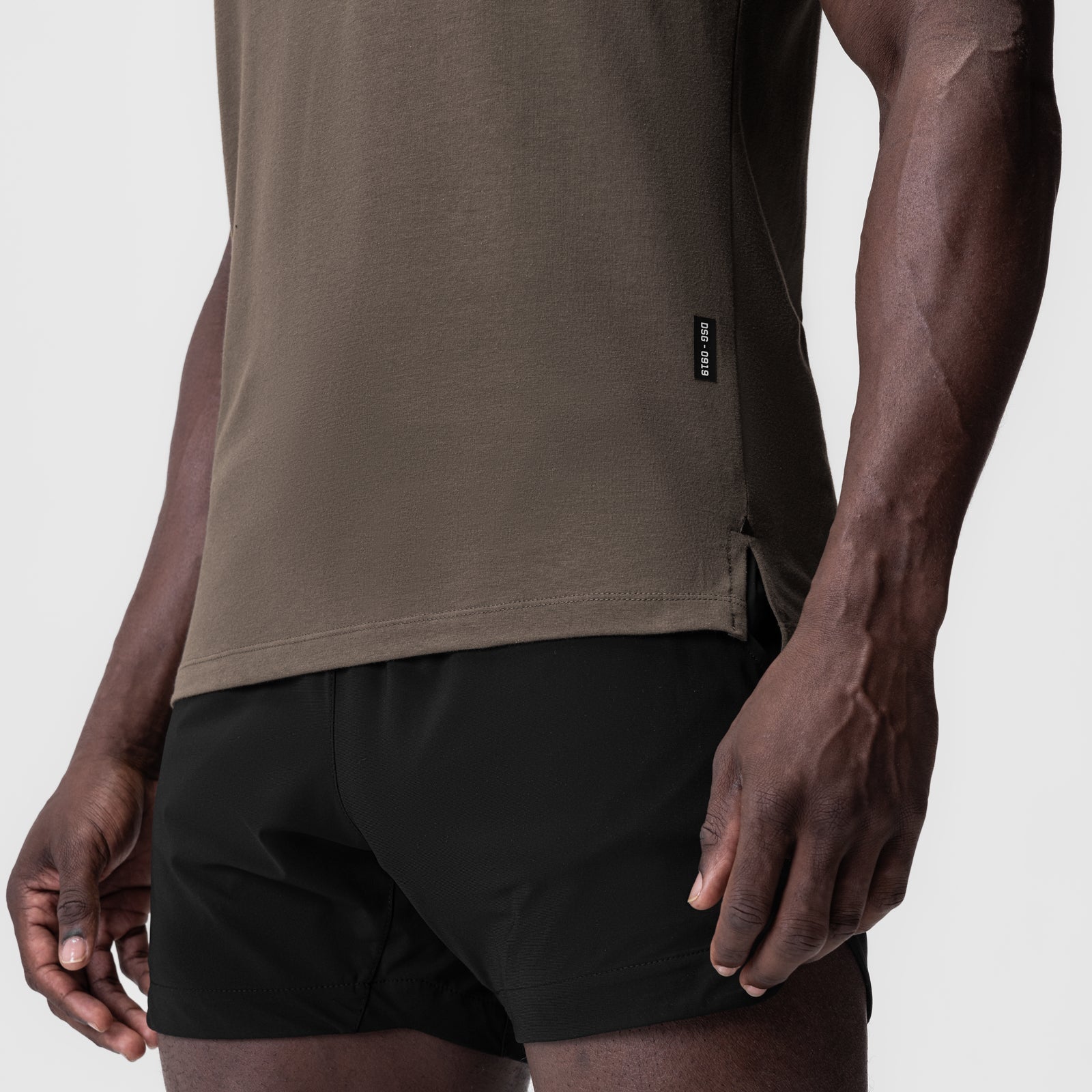 0919. Supima® Fitted Tee - Deep Taupe