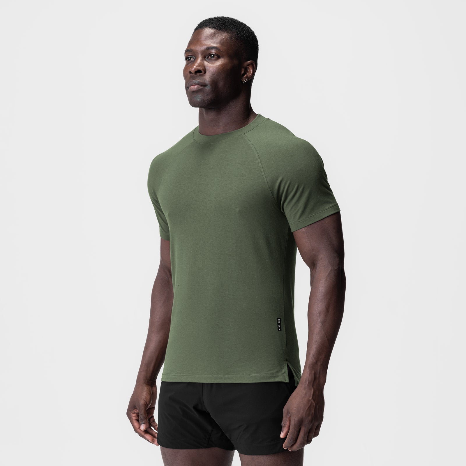 0919. Supima® Fitted Tee - Olive