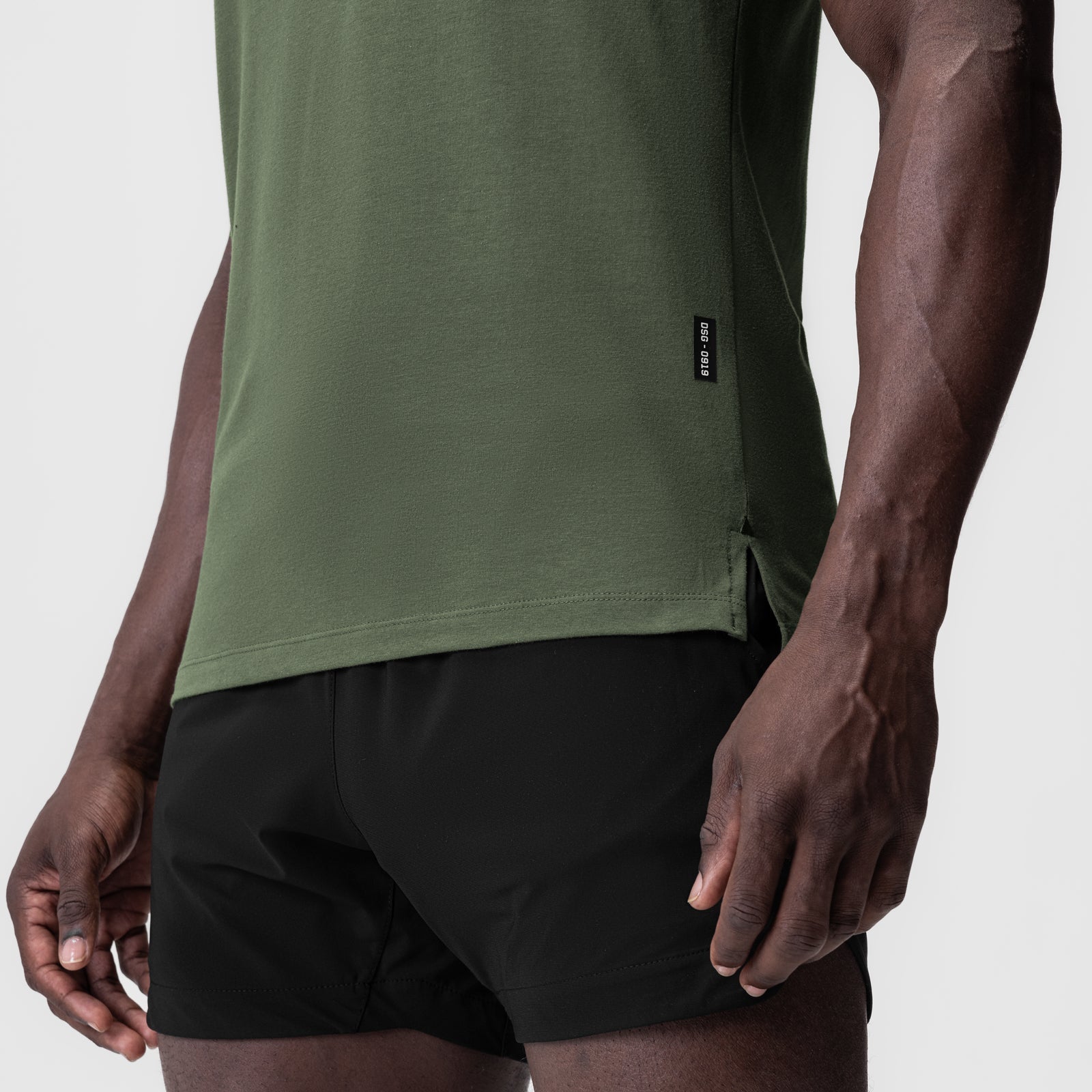 0919. Supima® Fitted Tee - Olive