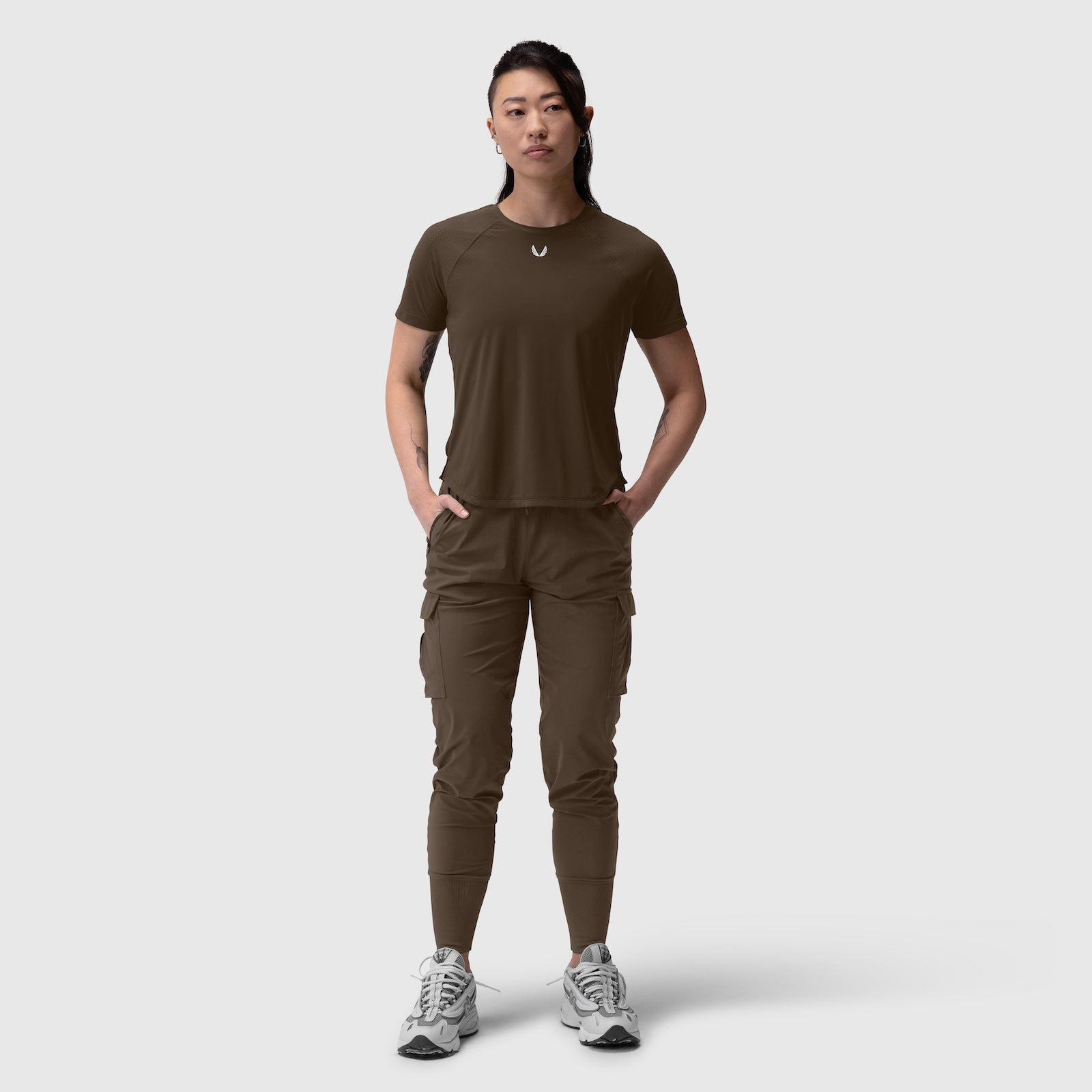 W017. Laser-Vent™ Established Tee - Dark Earth