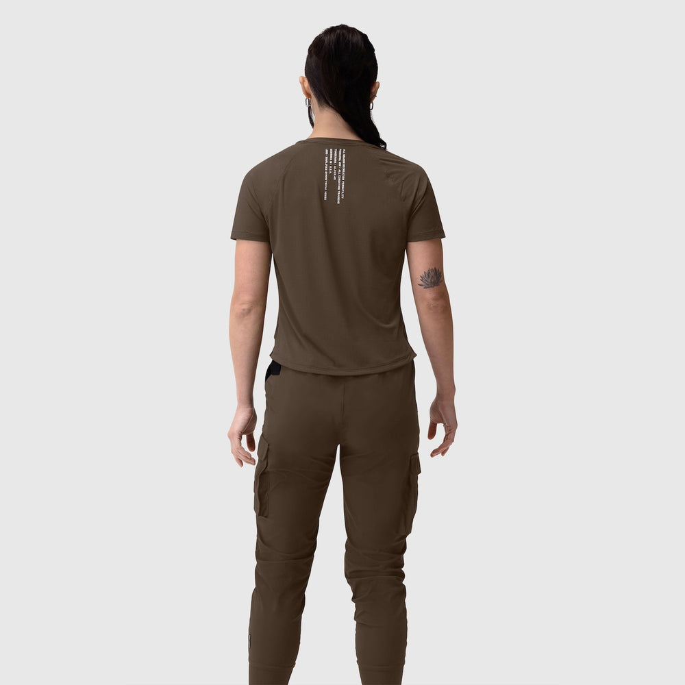 W017. Laser-Vent™ Established Tee - Dark Earth