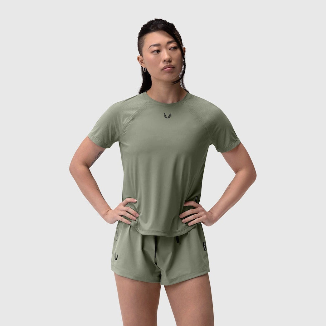 W017. Laser-Vent™ Established Tee - Sage