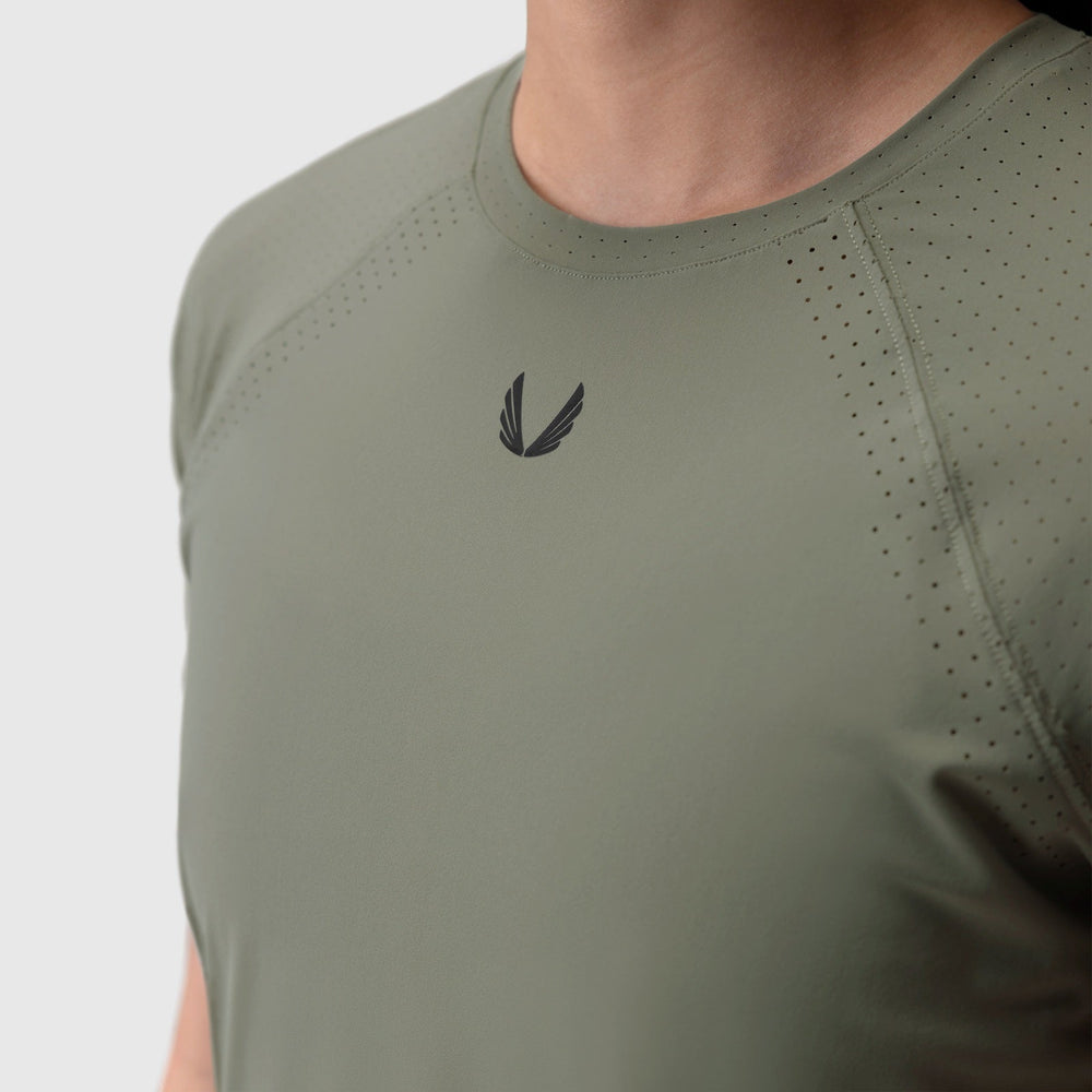 W017. Laser-Vent™ Established Tee - Sage