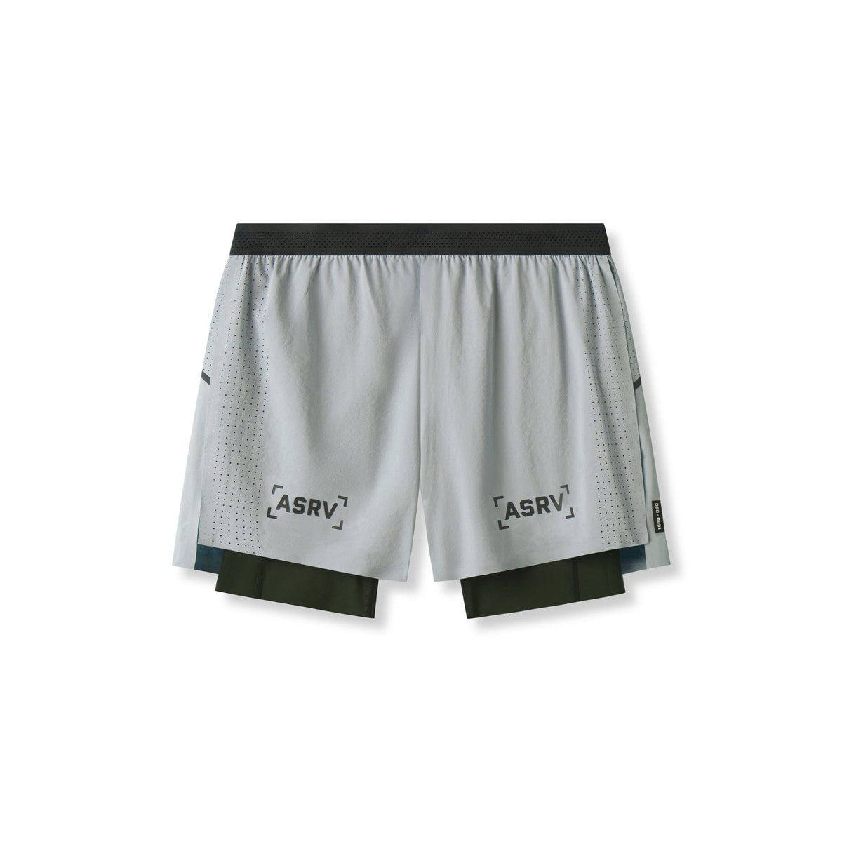 0951. Aerotex™ 4" High Split Liner Short - Slate Grey