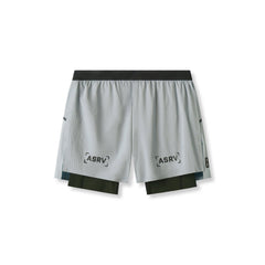 0951. Aerotex™ 4" High Split Liner Short - Slate Grey