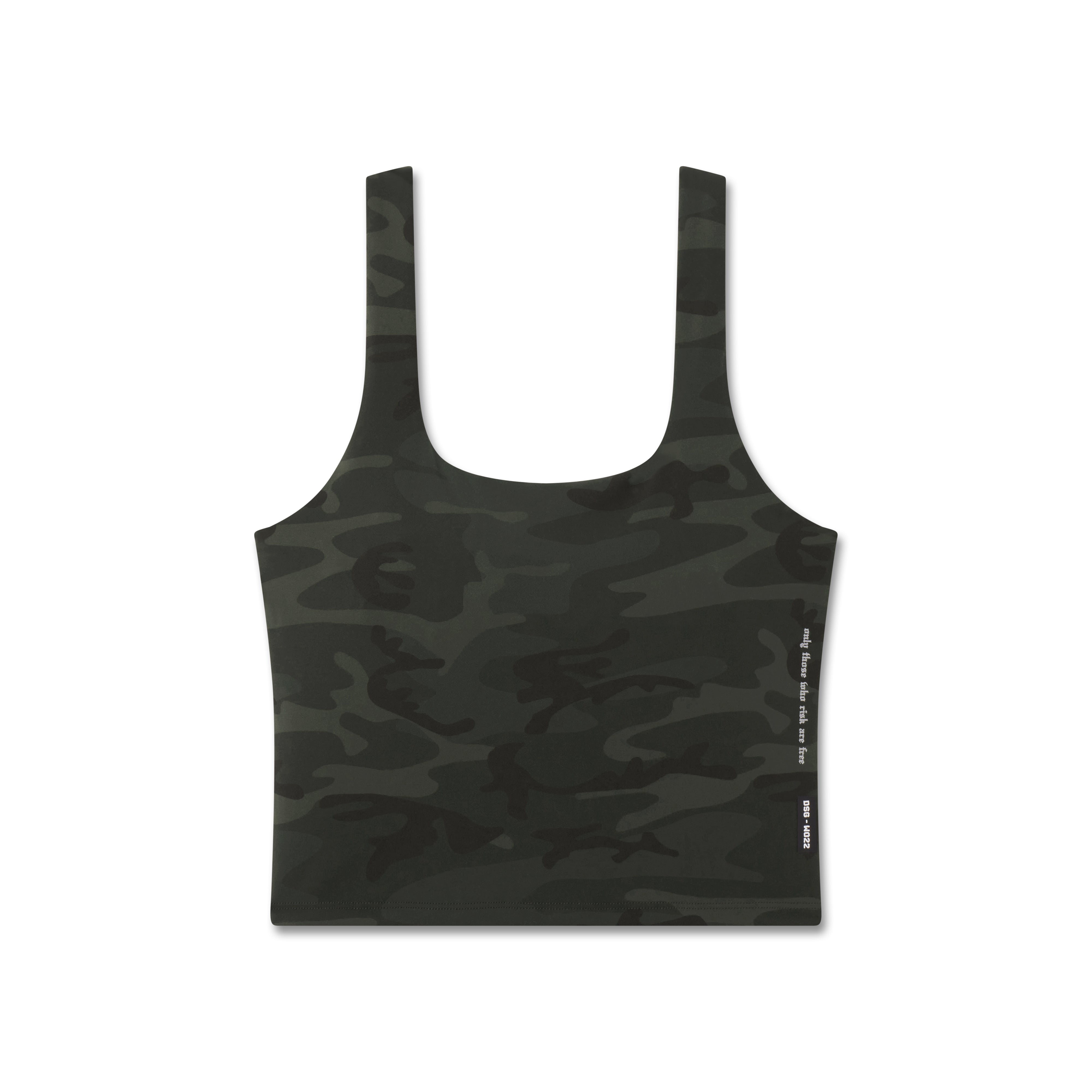W022. LYCRA® 2-in-1 Tank Top - Dark Camo