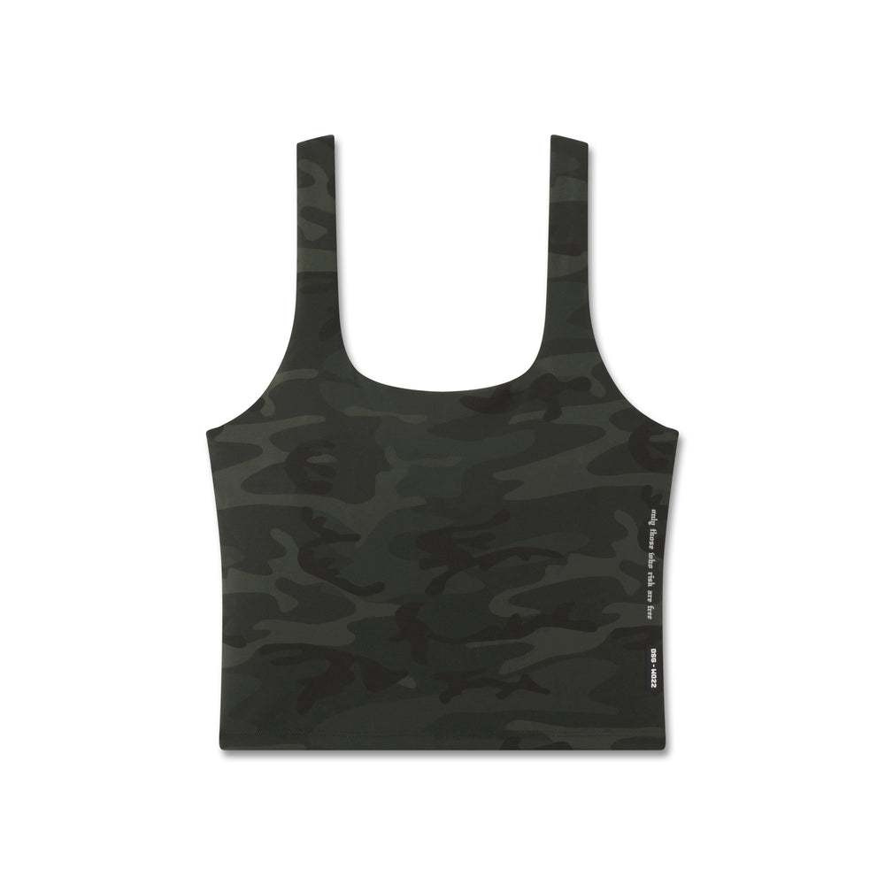 W022. LYCRA® 2-in-1 Tank Top - Dark Camo