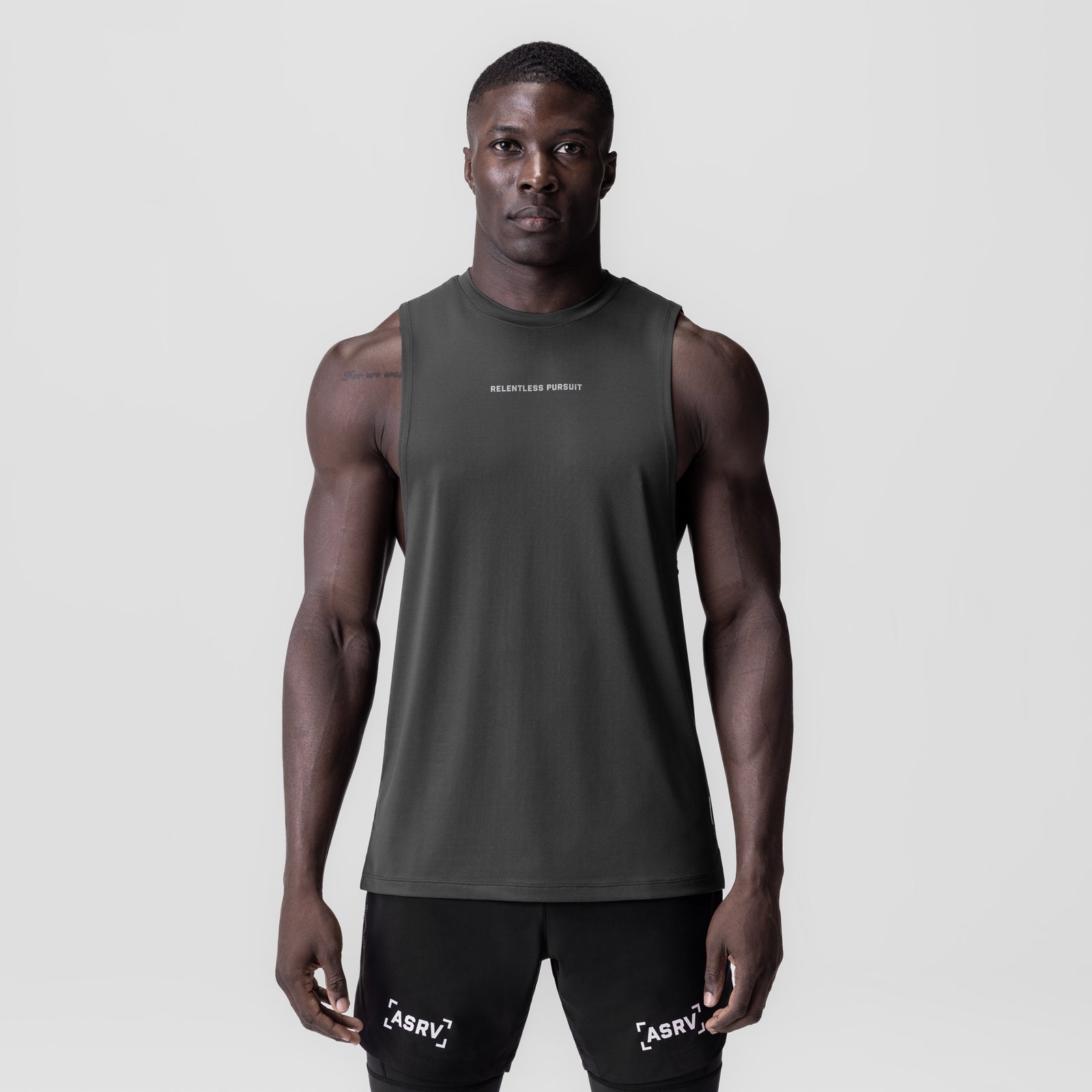 0837. 3D-Lite® 2.0 Lycra® Muscle Tank - Space Grey "RP"