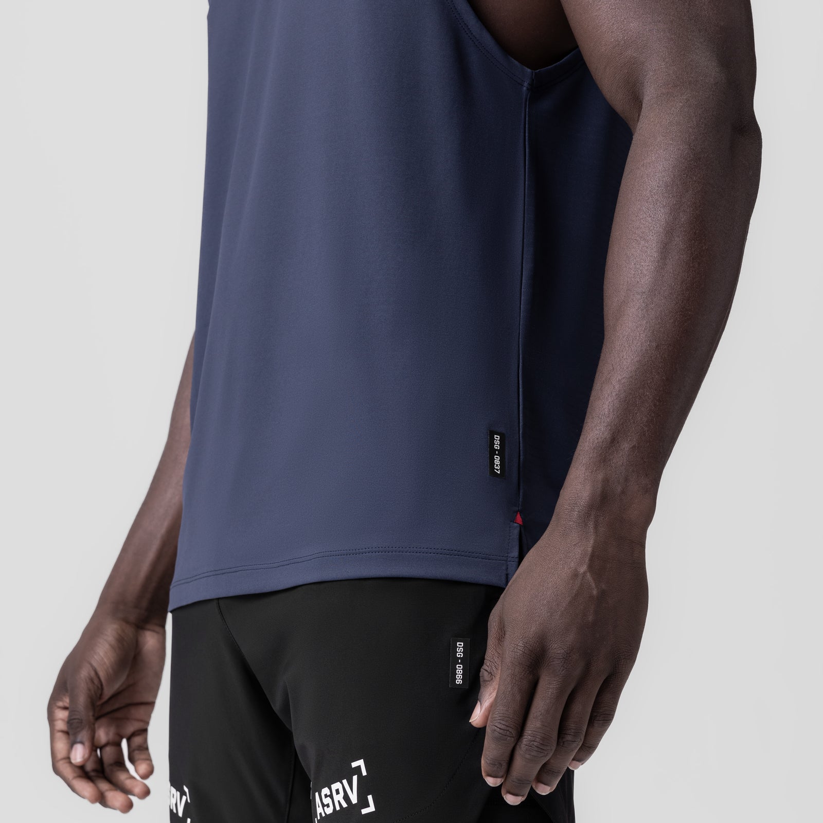 0837. 3D-Lite® 2.0 Lycra® Muscle Tank - Navy "RP"