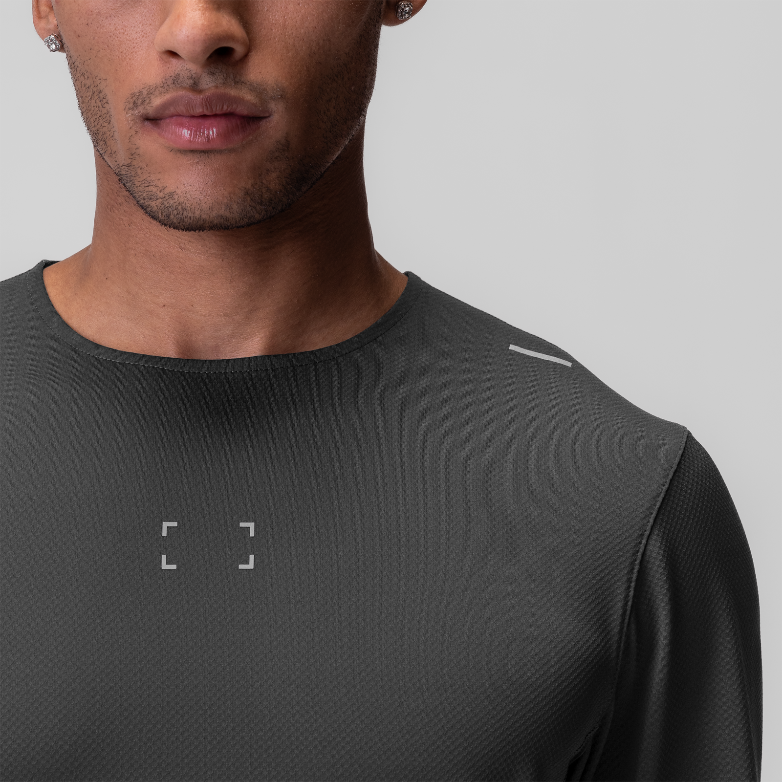 0907. AeroSilver® Training Long Sleeve - Space Grey "Space Bracket"