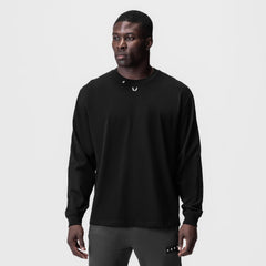 0851. Tech Essential™ Relaxed Long Sleeve - Black/White "OTWR"
