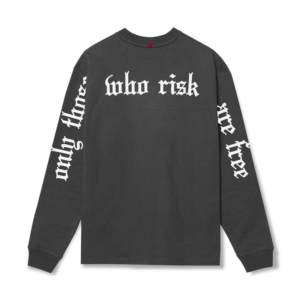 0851. Tech Essential™ Relaxed Long Sleeve - Space Grey/White "OTWR"