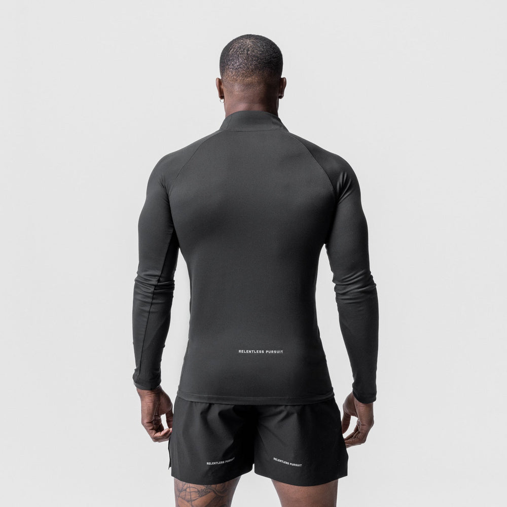 0725. Core Fitted Quarter Zip - Black