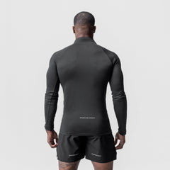0725. Core Fitted Quarter Zip - Black