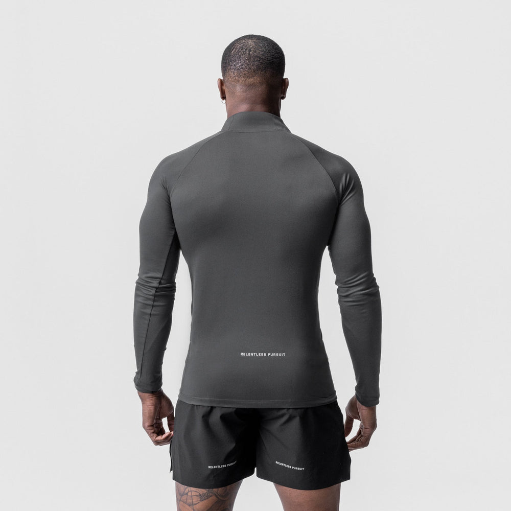 0725. Core Fitted Quarter Zip - Space Grey