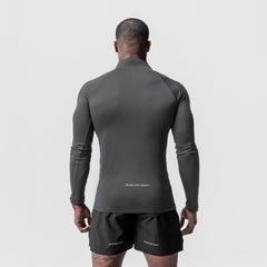 0725. Core Fitted Quarter Zip - Space Grey