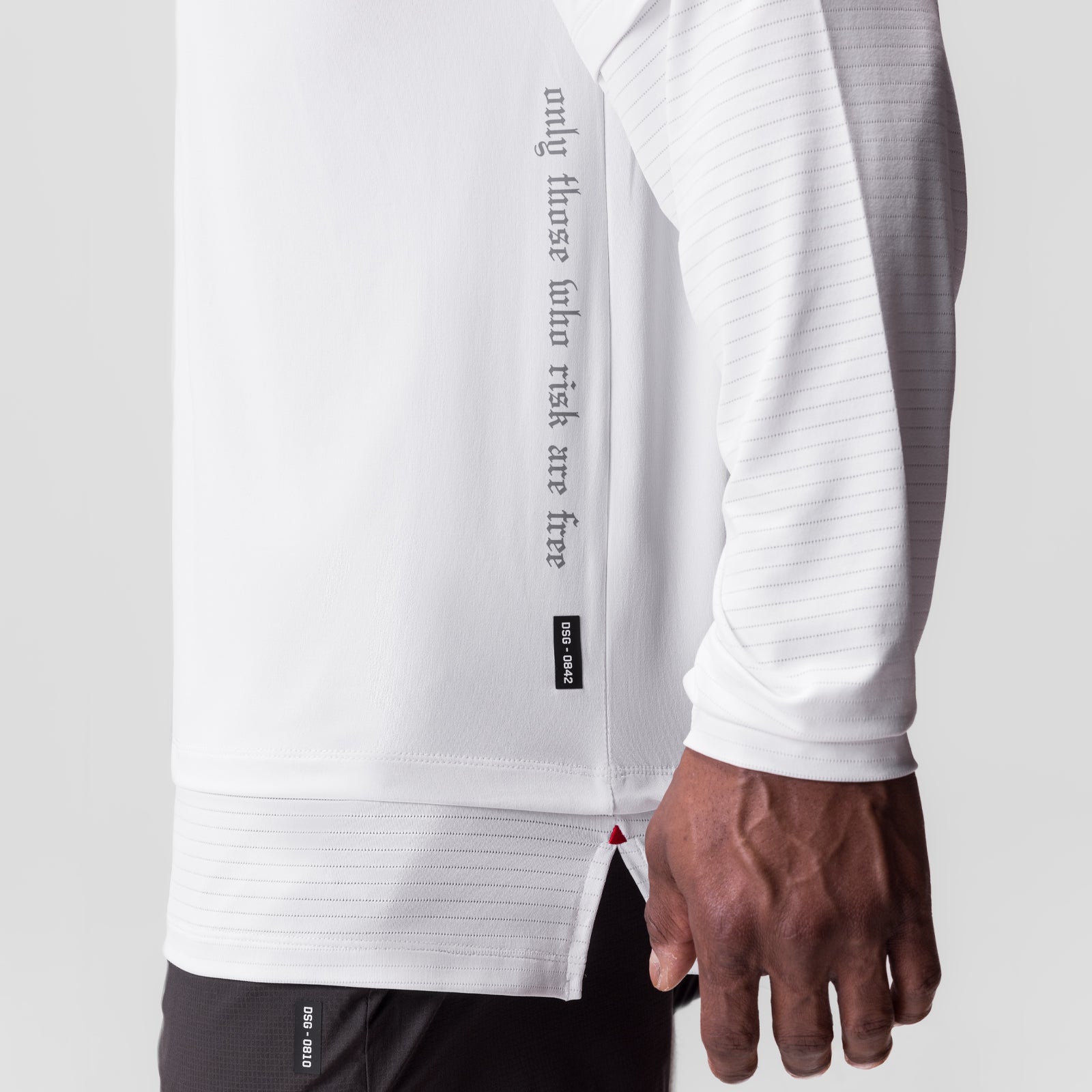 0842. 3D-Lite® 2.0 Layered Long Sleeve - White "OTWR"