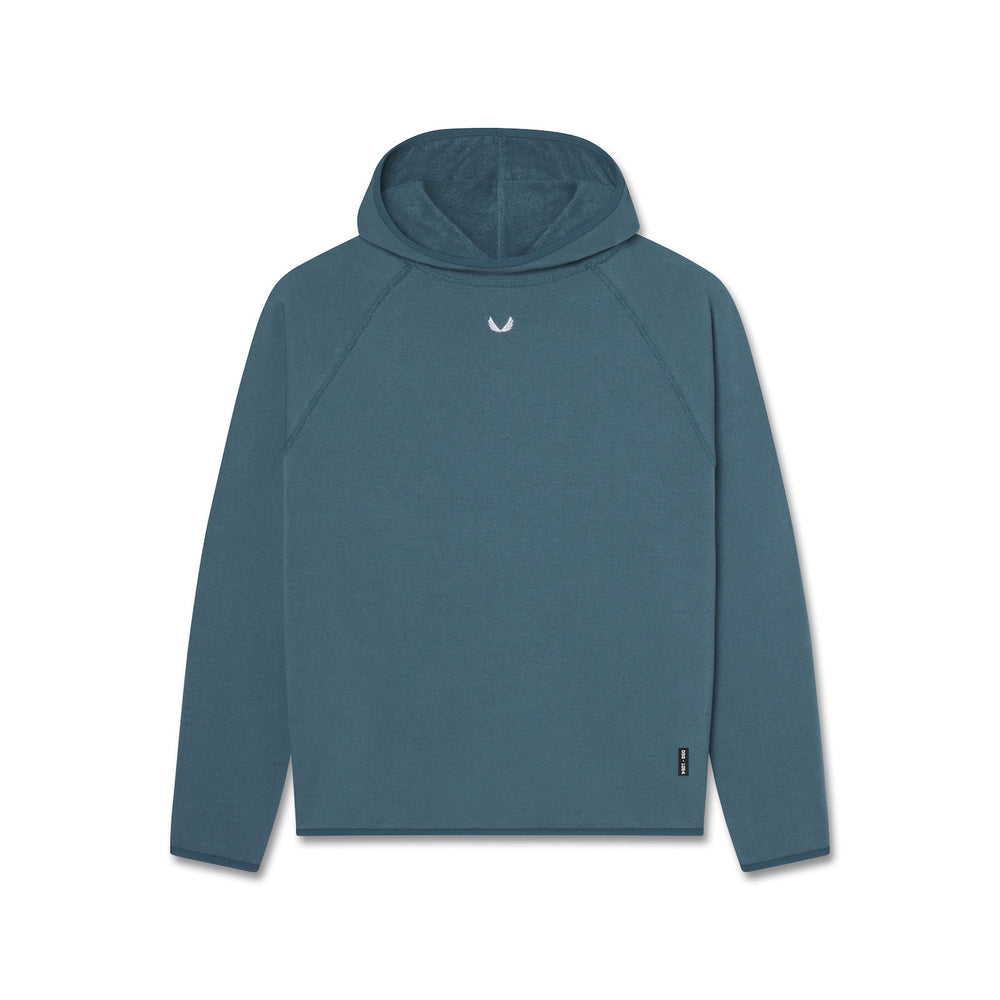 1054. Towel Terry Reversible Hoodie - Storm
